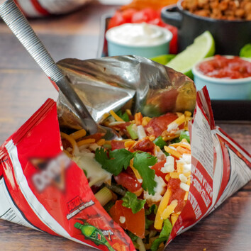 Taco in a bag as part of our nutrition program.